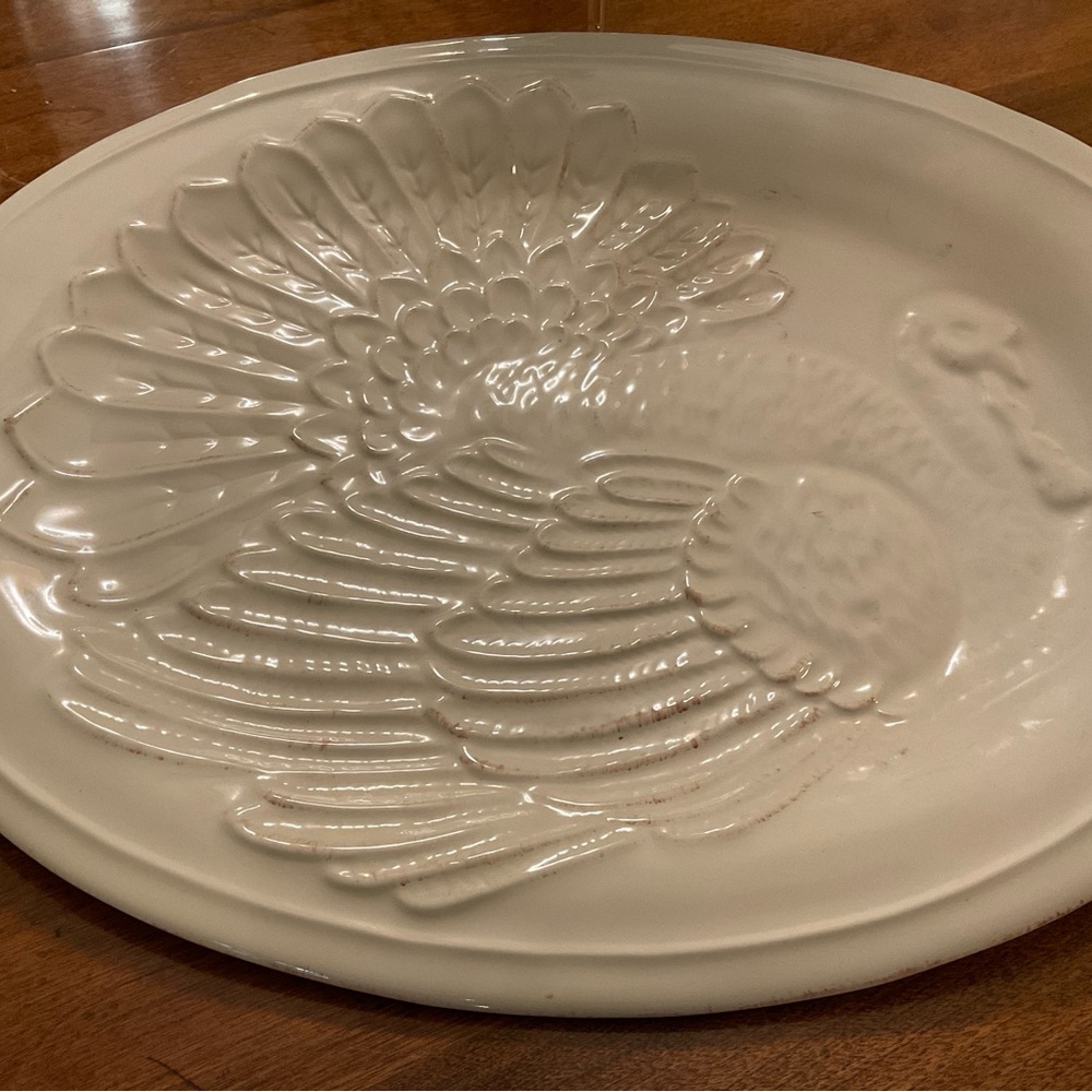 Cream color Turkey Platter